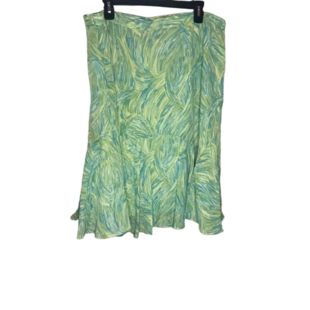 Heart of Palm Women's Plus Green Skirt Size 18